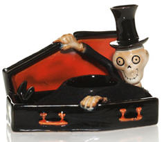 Bony Bunch Coffin and Skeleton Tea Light Holder