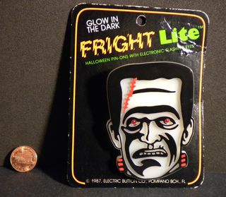 Halloween Frankenstein Monster Fright Lite Pin