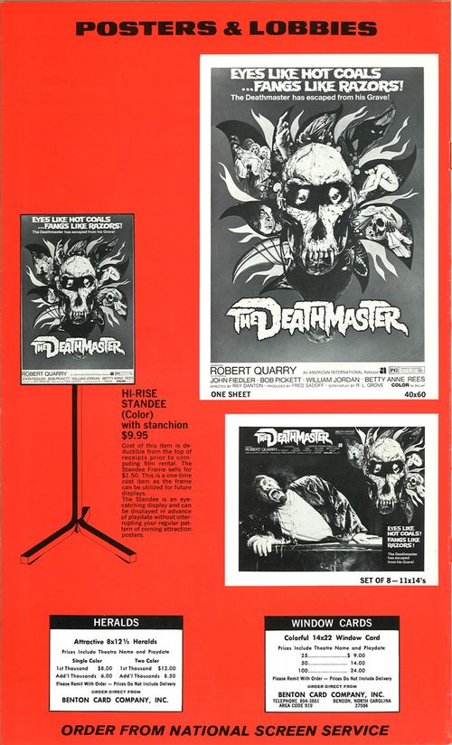 the deathmaster pressbook