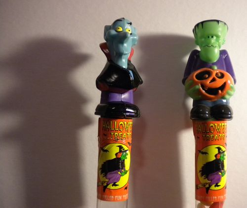 halloween dracula frankenstein candy container