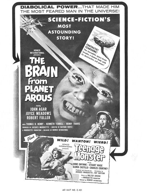 howco brain from planet arous campaign kit pressbook