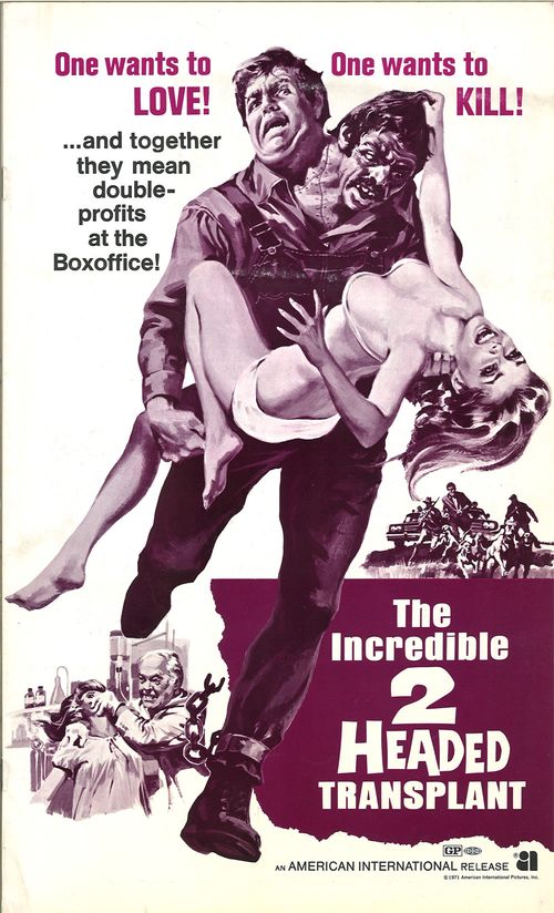 the incredible two headed transplant pressbook