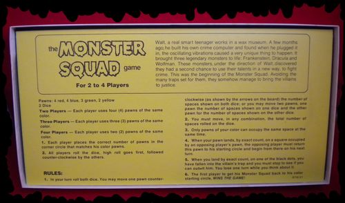 the monster Squad board game