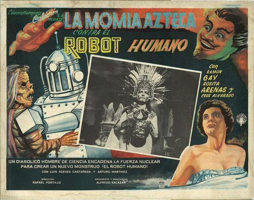 La Momia Azteca Contra El Robot Humano Mexican Lobby Card