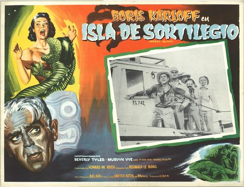 Boris Karloff En Isla De Sortilegio Mexican Lobby Card