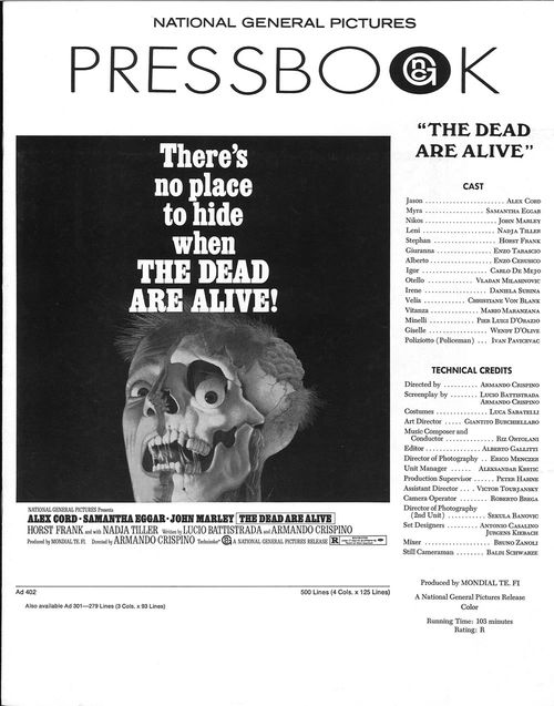 the dead are alive pressbook