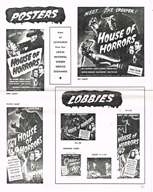house of horrors pressbook