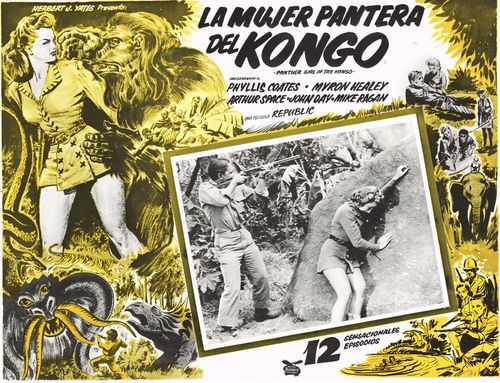 La Mujer Pantera Del Kongo Mexican Lobby Card
