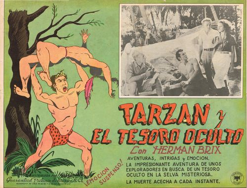 Tarzan Y El Tesoro Oculto mexican lobby card