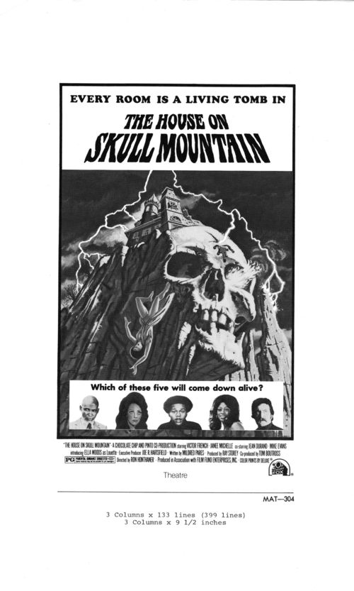 The House on Skull Mountain Pressbook
