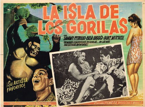 La Isla De Los Gorillas mexican lobby card