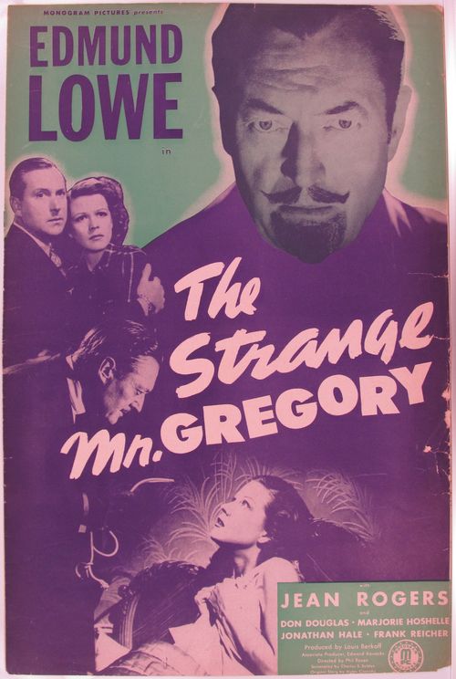 The Strange Mr. Gregory Pressbook