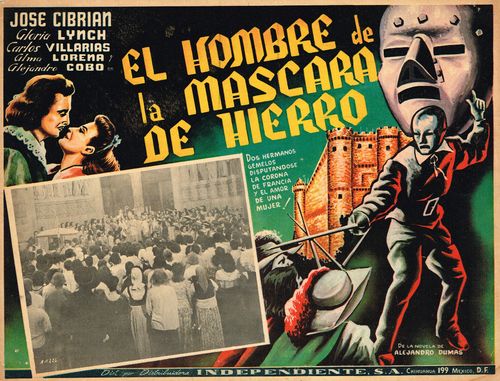 El Hombre De La Mascara De Hierro Mexican Lobby Card