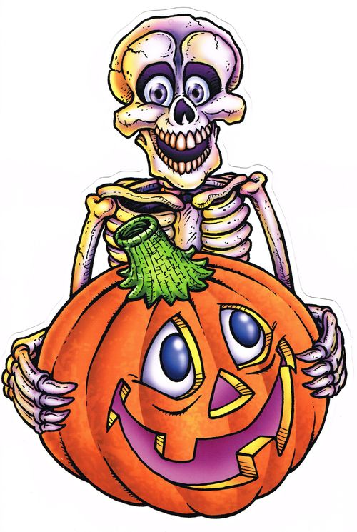 Halloween Beistle Cutouts skeleton