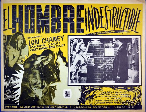 Hombre indestructible mexican lobby card