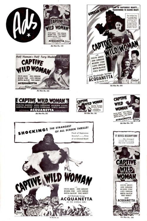 Captive wild woman pressbook 03