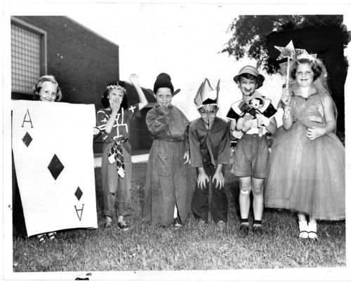 Halloween press photo 1956