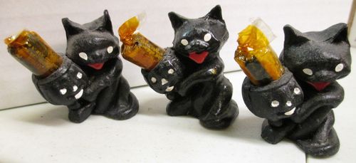 Halloween Candy filled black cat store display cat 6