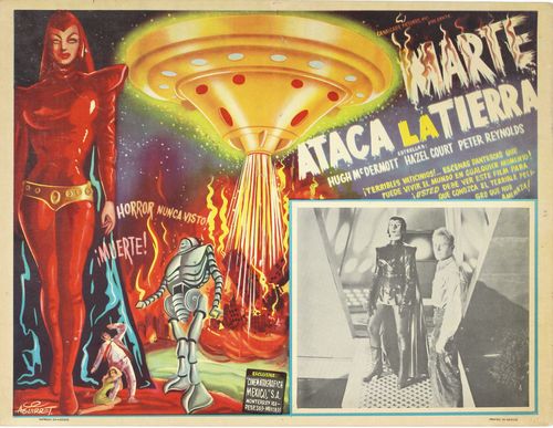 devil girl from mars mexican lobby card