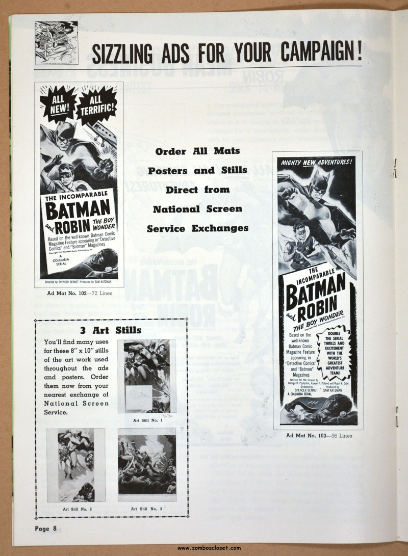 New Adventures of Batman and Robin Pressbook 01
