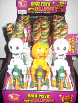 Halloween Bike Toys With Lollipops