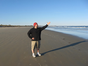 Mike on beach