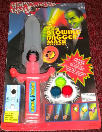 Halloween Glowing Dagger and Mask Toy