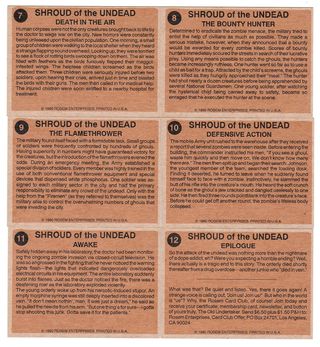 shroud of the undead trading cards