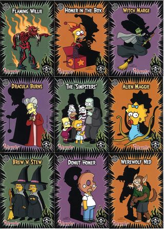 simpsons treehouse of horror inkworks cards