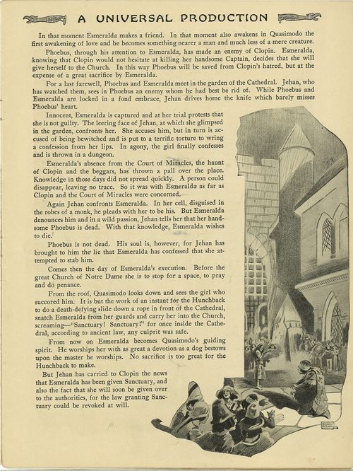 hunchback of notre dame souvenir program