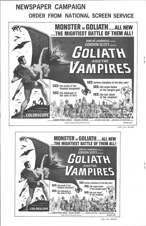 goliath and the vampires pressbook