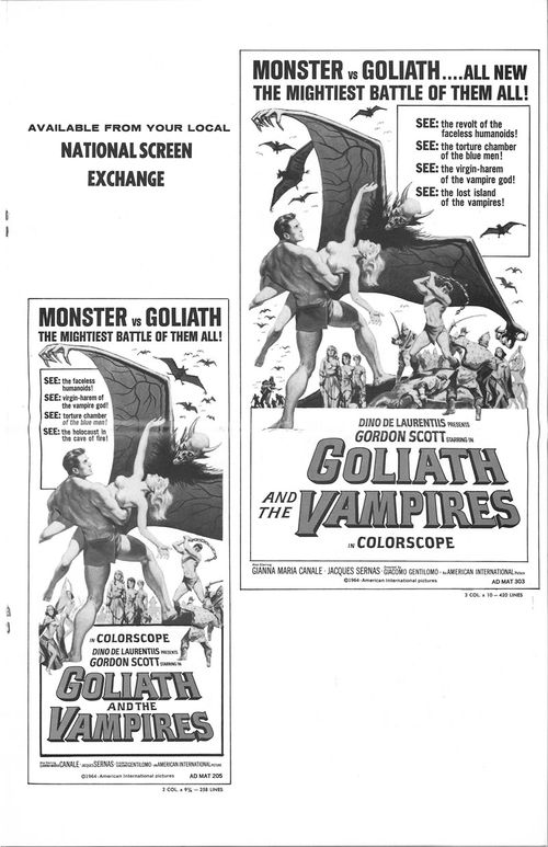 goliath and the vampires pressbook