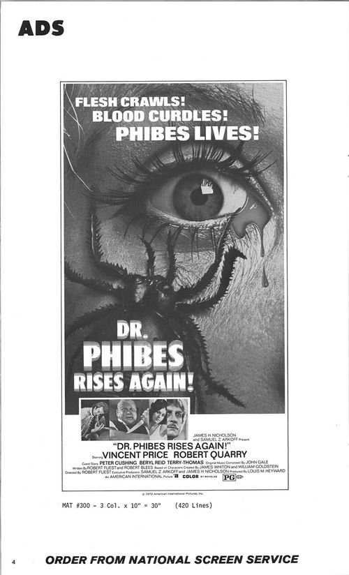 dr phibes rises again pressbook