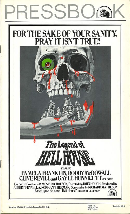 legend of hell house pressbook