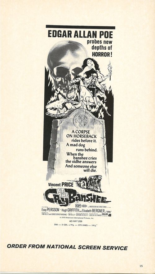 cry of the banshee pressbook