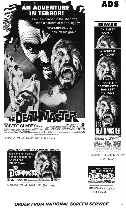 the deathmaster pressbook