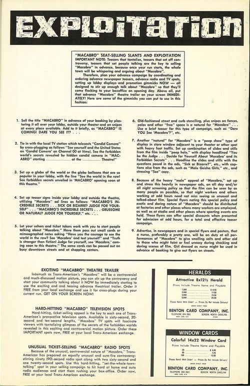 macabro pressbook