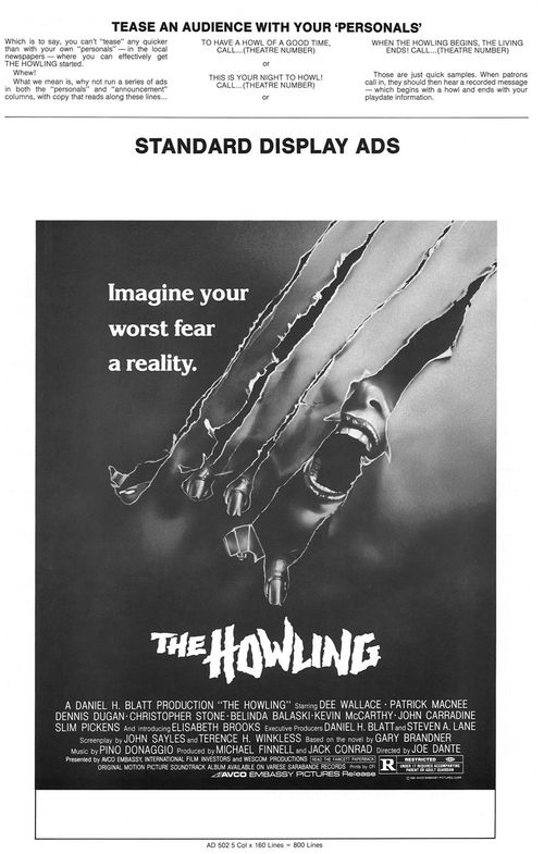 the howling pressbook