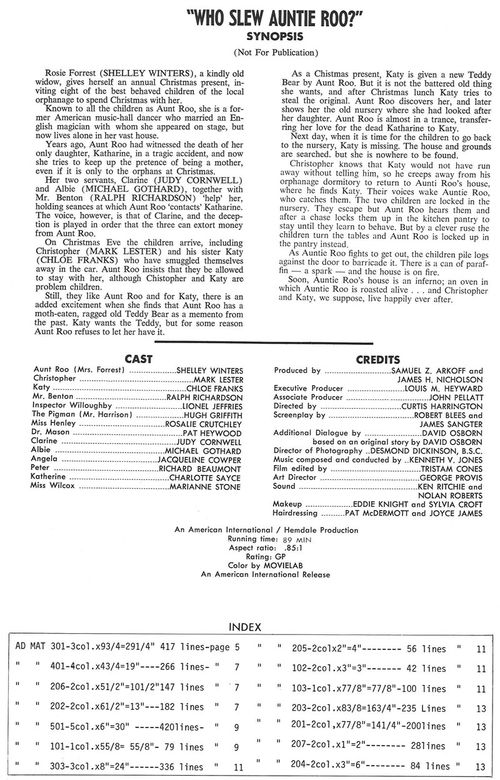 who slew aunti roo pressbook