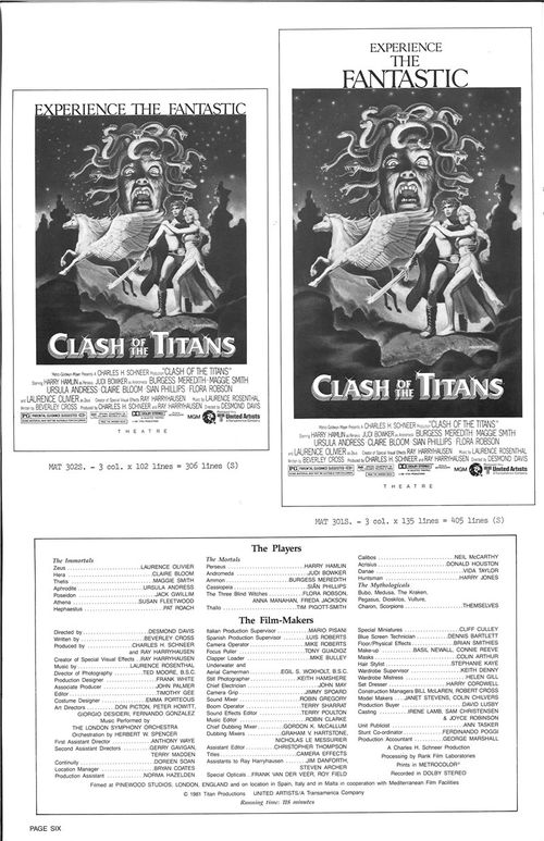 clash of the titans pressbook