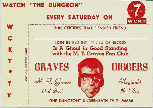 MT Graves fan club card