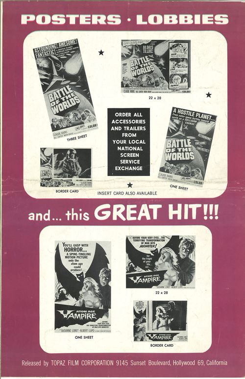battle of the worlds pressbook