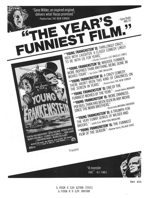 young frankenstein pressbook