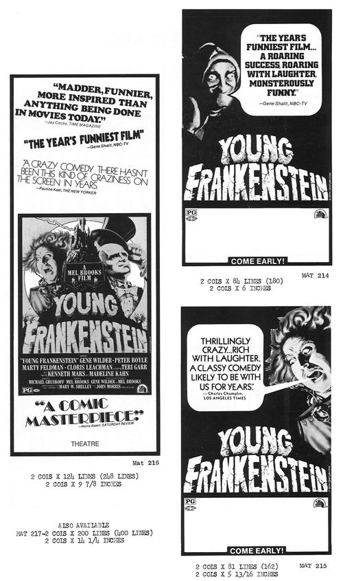 young frankenstein pressbook