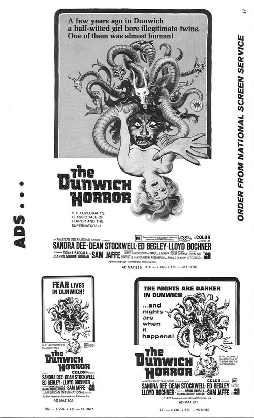 dunwich horror pressbook