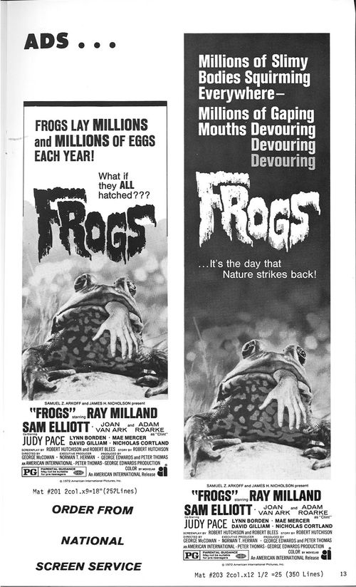 frogs pressbook