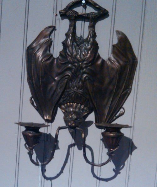bat wall sconce candle holder