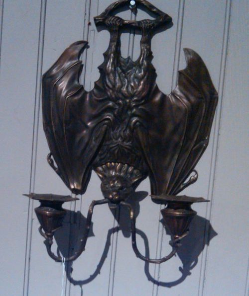 bat wall sconce candle holder