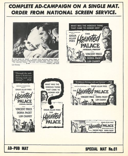 haunted palace pressbook