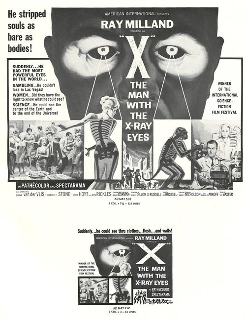 man with the x-ray eyes pressbook